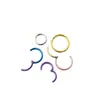 Cuffs para Oreja de Aleación de Titanio G23 de 1.2 mm de Espesor Aro Continuo Anillo para Nariz Aro para Oreja F136 Aleación de Titanio Joyería para Piercings Cuidado de Orejas Anillo para Labio