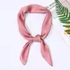 En Stock Bufanda Cuadrada de Satén de Seda de Color Sólido de 70 cm, Bufanda Cuadrada de Seda Artificial Estampada de Color Único, Accesorio para el Cabello de Ropa, Pañuelo Decorativo para la Cabeza, Se Puede Arrugar