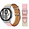 Adequado para Samsung Galaxy Watch 6 Classic Watch Pulseira de Couro Genuíno Watch5/4 Couro Curvo
