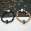 Pulsera de Cuentas de Sándalo Buda, Círculo Único de Cuentas de Bambú, Pulsera de Rosario Wenwan Jiejie Gaosheng, Joyería al por Mayor de Puesto Callejero y Lugar Turístico