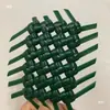 Material DIY tejido de ratán 5mm hilo plano de ratán pe tejido de ratán artificial bolsa mochila de plástico hecha a mano cesta de mano