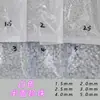 Embalagem Grande Fundo Plano Pérola Pequena Redonda Multiespecificação Branco Puro Misturado Mini Imitação Alto Brilho Meio Rosto Acessórios DIY Enfeites de Nail Art