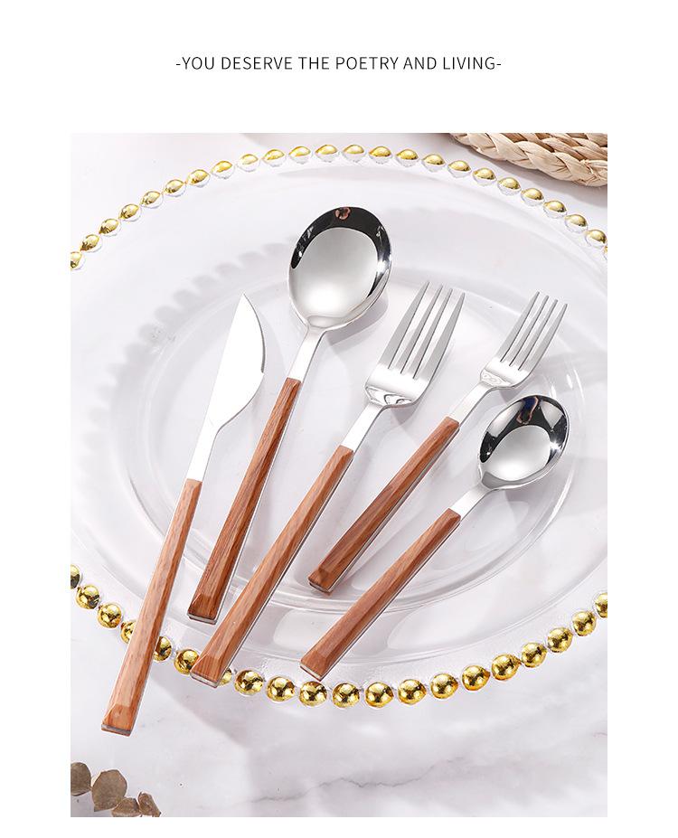 木纹西餐餐具详情_07