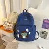 Mochila Bordada Linda Estilo Fresco para Estudiantes de Preparatoria para Niñas, Estilo Japonés Ligera de Gran Capacidad Casual para Tutorías