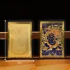 Nuevo Producto Doce Signos del Zodíaco de Xizang con Sello de Plástico Ocho Santos Patronos Tarjetas Doradas Pintadas Tarjeta de Buda Portátil Tarjeta Talismán en Stock