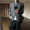 Suéter de gola alta semi-alta de alta qualidade para homens, cardigã vintage estilo old money preguiçoso para primavera e outono, malha cleanfit