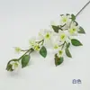 Decoración de boda artificial de jazmín de 2 ramas, flor artificial de tallo único, planta artificial, decoración para paisaje de casa de huéspedes, escaparate y arreglo floral para mesa de comedor