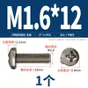 Tornillos de Titanio Puro Estándar Nacional Ta2 Pernos Cruzados de Cabeza Plana de Aleación de Titanio Tornillos de Cabeza Redonda Clavos de Máquina M2M2.5M3M4M5Mm