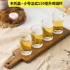 Suporte de copo de cerveja para bar de madeira personalizado cerveja artesanal tamanho pequeno louça vidro bandeja de madeira copo de whiskey copo de vinho