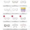 Série Máscara para Olhos cuidados faciais impressão padrão francês liofilizado adesivos de máscara para olhos Tencel não tecido tecido de fibra vegetal para máscara de olhos