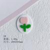 Accesorios de joyería DIY al por mayor, pequeñas y divertidas flores frescas, resina acrílica, parche no poroso, material de joyería, accesorios.