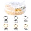 Anillo Abierto Material para Abalorios Anillo Conector Anillo Cerrado Caja de 6 Compartimentos DIY Hecho a Mano Anillo Abierto Anillo Conector Anillo Sencillo