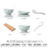 Set para Pareja de Combinación de Tazón y Plato de Arroz para el Hogar Vajilla de Cerámica Japonesa Creativa para 2-6 Personas No
