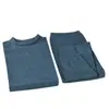 Conjunto de Roupa Íntima Térmica 100% Algodão Masculino e Feminino para Outono e Inverno, Nova Malha de Algodão e Calças Térmicas