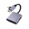 Adecuado para teléfonos móviles y tabletas Apple, Lector de tarjetas dos en uno para tarjetas SD y TF, Tarjeta de memoria, Lector de tarjetas de cámara