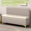 Banco para trocar de sapato para uso doméstico na sala de estar, banco sofá moderno de luxo leve com encosto, adequado para quarto, com função de armazenamento, banco longo montado na parede