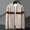 Cárdigan de punto de marca de moda otoñal abrigo holgado para hombre suéter de ropa exterior de moda ins top versátil para hombre de primavera y otoño