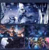 Mouse Pad Bidimensional de Anime, Base Grande para Teclado de Computador Gundam, Mouse Pad de Jogo de Anime, Base para Mesa de Computador de E-Sports