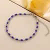 Pulsera de estilo bohemio con cuentas de arroz ultra finas simples y cuentas redondas de acero inoxidable, moda transfronteriza, pulsera para mujer, venta al por mayor