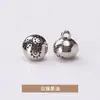 Botões Metálicos Redondos Pequenos com Sol Gravado, Costurados à Mão, Estilo Chinês, Traje Tang, Dinastia Han, Botões de Cheongsam Estilo Antigo, Jinda