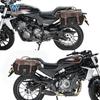 Funda de piel para coche Lobo adecuada para bolsa lateral Harley X350 bolsa de lona bolsa para portátil de negocios maletín modificación con portaequipajes de liberación rápida Especial