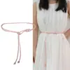 Cinturón de Nuevo Estilo para Mujer, Nueva Cuerda de Cintura Estilo Chino, Decoración Retro, Cadena de Cintura de Moda, Cuerda de Cuero, Cinturón Pequeño de Cuero para Mujer