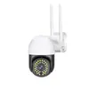 Cámara de vigilancia exterior V380 HD a todo color visión nocturna impermeable red wifi inalámbrica con monitor de teléfono móvil