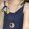 Nuevo Collar Colgante de Borla Floral Estilo Chino para Mujer, Diseño de Nicho Estilo Étnico, Cadena Larga para Suéter, Accesorio Versátil de Moda