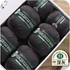 Fio de lã mercerizada 100% lã merino 100g rolo grande novelo de lã de espessura média para tricô à mão atacado feito à mão