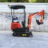 Excavadora Pequeña de 1.2 Toneladas Directa de Fábrica Ingeniería de Construcción Excavación Demolición Excavadora Pequeña Multifuncional de Orugas