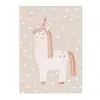 Amor Sol Nuvens Arco-Íris Poster de Arte Cacto Urso Alpaca Pintura em Tela Crianças Unicórnio Núcleo Decorativo