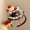 Pinza para el cabello Diadema Creativa de Pastel de Fresa Cereza Adorable Sombrero de Cumpleaños de Encaje para Niños Accesorios para el Cabello Dulce Fiesta de Enamorados Especial para Mujeres