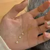 Colar com Pingente Redondo Simples de Zircônia em Prata de Lei S925 Estilo Coreano para Mulheres, Corrente de Clavícula Delicada com Franja Estilo Coreano, Versátil e Elegante