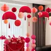 Set de Decoración de Habitación de Boda para Novios, Cortinas de Dormitorio Principal de Nueva Casa de Boda, Sala de Estar, Decoración de Flores de Tirar, Suministros Festivos de Boda
