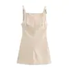 Z Estilo Europeu Transfronteiriço 2026 Nova Moda Elegante Roupas Femininas Atacado Ajuste Slim Vestido com Alça de Ombro Amarrado 3152336