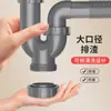 Juego de Desagüe para Fregadero Doble de Cocina Tubería de Desagüe para Fregadero Accesorios para Desagüe de Fregadero Tubería de Desagüe para Alcantarilla