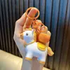 Llavero Mascota Año del Caballo 2026 Colgante de Bolsa de Buena Suerte y Atracción de Dinero para Año Nuevo Llavero de Coche para Pareja Pequeño Regalo
