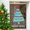 Decoração de Natal Transfronteiriça 2027 Adesivos para Porta de Vidro Arranjo de Cena Adesivos para Janela Adesivos para Vitrine Adesivos Eletrostáticos para Árvore de Natal