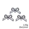 20X12Mm 1.05g Liga de Prata Antiga Acessórios de Joia Conector de Laço DIY Retrô