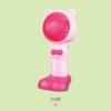 Ventilador pequeño de mano portátil mini para exteriores de verano para niños de dibujos animados con base viento grande Ventilador de escritorio usb