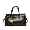 Bolso Cruzado de Mujer con Textura de PU Transfronterizo para Viaje Diario, Bolso de Mano de Color Sólido, Bolso Cruzado para Mujer, Nuevo Modelo de Invierno 2024