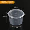 Caja de Vasos Desechables para Salsa Empaque de Té de Frutas Caja de Condimentos Taza Desechable para Salsa Caja de Empaque de Salsa para Llevar P2/P4 Conjunción