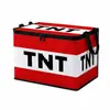 Caja de almacenamiento divertida transfronteriza con tapa para ropa, organizador para el hogar de gran capacidad, caja de almacenamiento plegable creativa TN