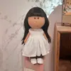 Boneca Espanhola de Batata Mia 24cm Boneca 30cm Menina Feita à Mão DIY Waldorf com Roupas Trocáveis