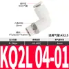 Codo de 90° Conexión de Tubo KQ2L/KB2L 04 06 08 10 16 12-M5 01S 02S 03S 04S