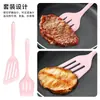 Utensilios de cocina de silicona espátula de silicona espátula espátula oblicua dos piezas sartén antiadherente espátula para freír espátula para bistec frito pescado frito