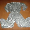 Trajes de Sauna de PVC Plateado para Hombres y Mujeres, Trajes Deportivos para Sudar, Trajes Deportivos de Fitness, Suministros del Fabricante Trajes de Sauna de PVC