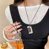 Collar con peine de girasol Oni, mismo estilo, colgante vintage para mujer, diseño de nicho, plata, Corea del Sur, nuevos accesorios para suéter