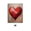Pintura al Óleo Artística Transfronteriza Decoración de Corazón Pintura Día de San Valentín Boda Habitación Dormitorio Atmósfera Romántica Pintura Colgante Amante Regalo Romántico