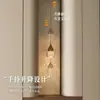 Lámpara de araña para vestíbulo estilo francés con una atmósfera artística de alta gama, lámpara colgante de calabaza de la fortuna, altura ajustable, adecuada para iluminación de mesita de noche en el dormitorio